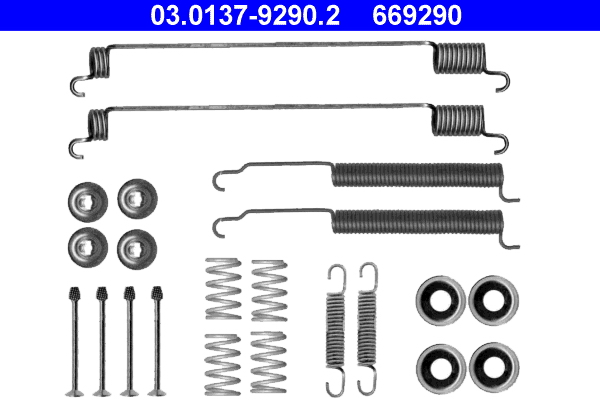 Kit accessori, ganasce freno ATE 669290