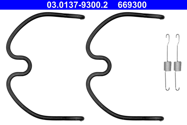 Kit accessori, ganasce freno ATE 669300