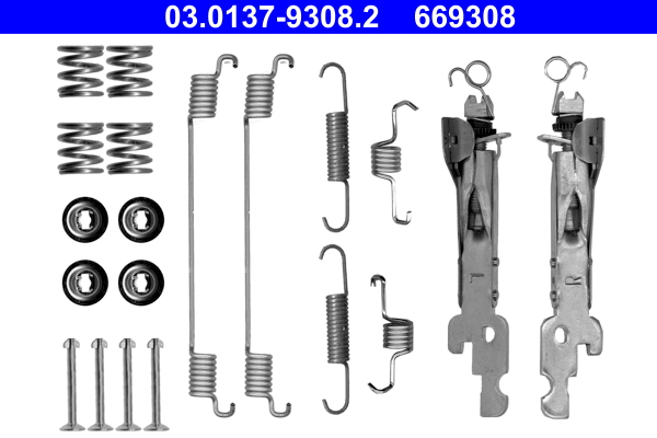 Kit accessori, ganasce freno ATE 669308