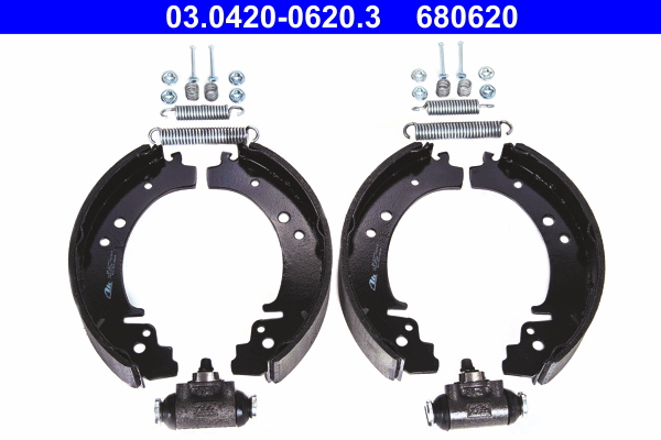 Kit ganasce freno ATE 680620