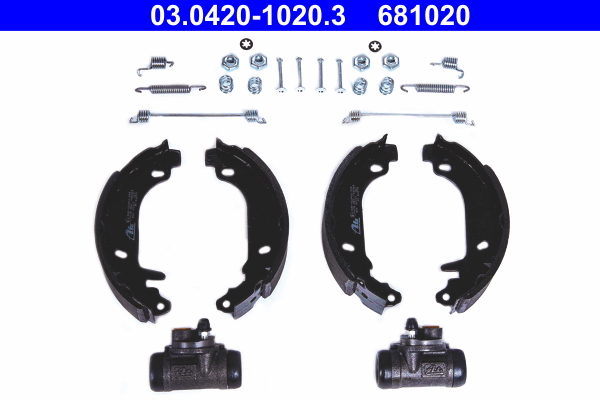 Kit ganasce freno ATE 681020