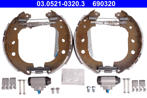 Kit ganasce freno ATE 690320