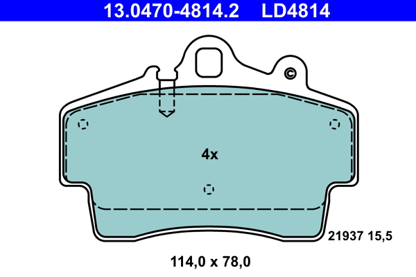 Pastiglie freno ATE LD4814