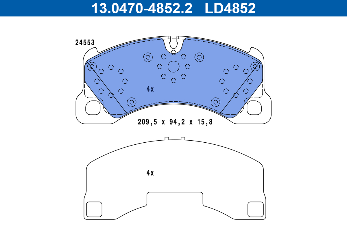 Pastiglie freno ATE LD4852