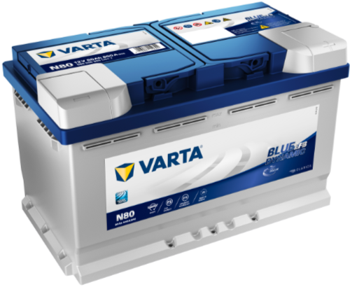 VARTA BLUE (580500080) EFB 80AH 800EN 315X175X190 B13 DX (0)