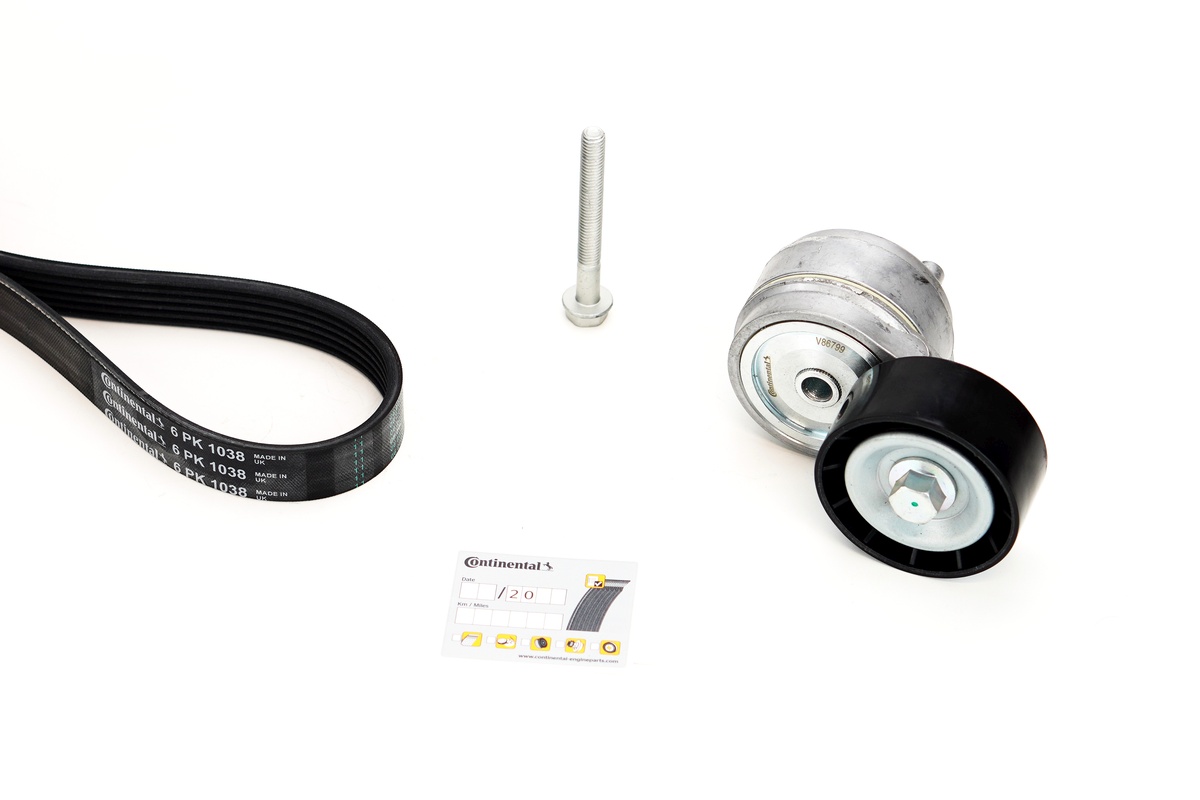 Kit cinghie poly-v CONTITECH 6PK1038K2