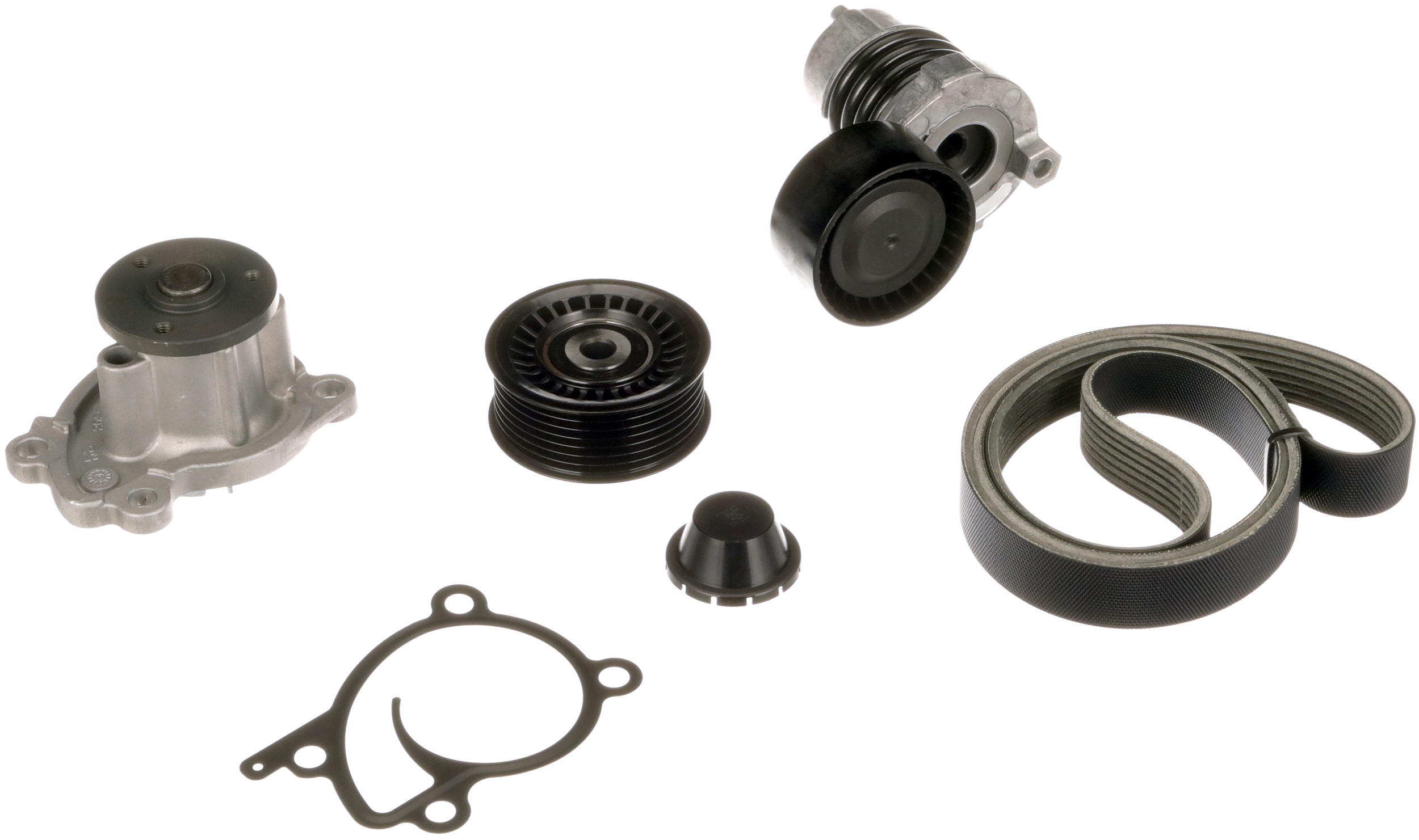 Pompa acqua e kit cinghia poly v GATES KP17PK1570