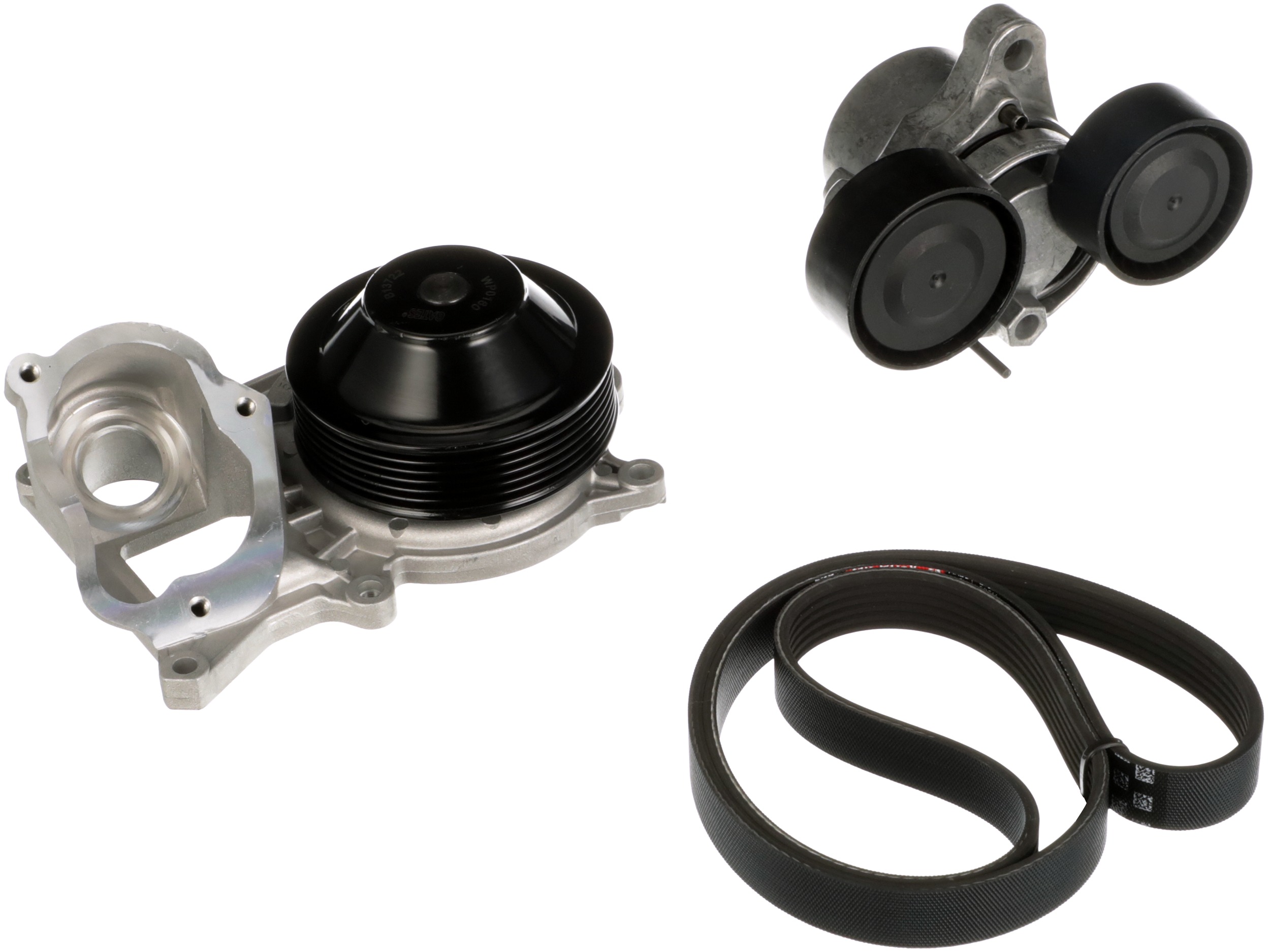 Pompa acqua e kit cinghia poly v GATES KP236PK1700
