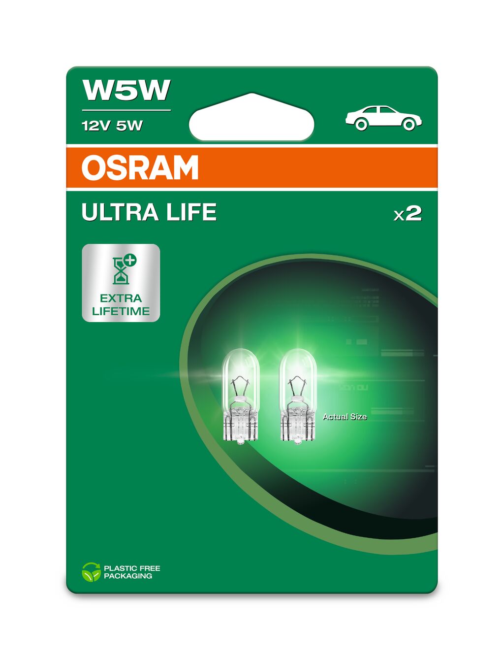 OSRAM ULTRALIFE W5W 12V BLI2 ECO