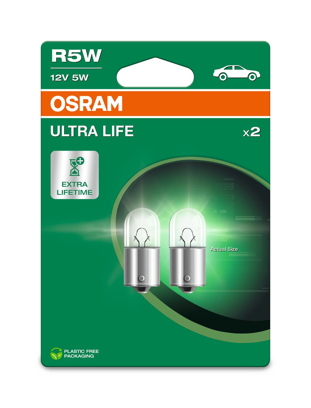 OSRAM ULTRALIFE R5W 12V BLI2 ECO