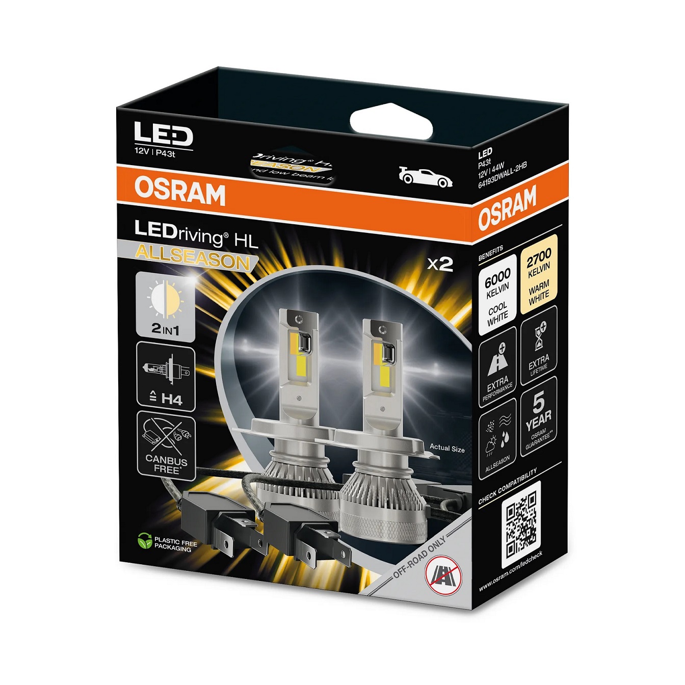 Lampadina, fendinebbia OSRAM 64193DWALL-2HB