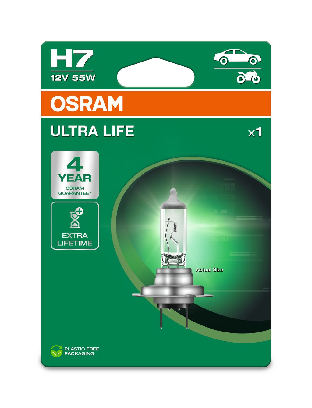 OSRAM ULTRALIFE H7 12V BLI1 ECO
