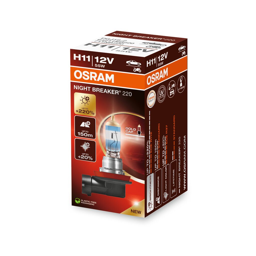 OSRAM NIGHT BREAKER 220 H11 12V
