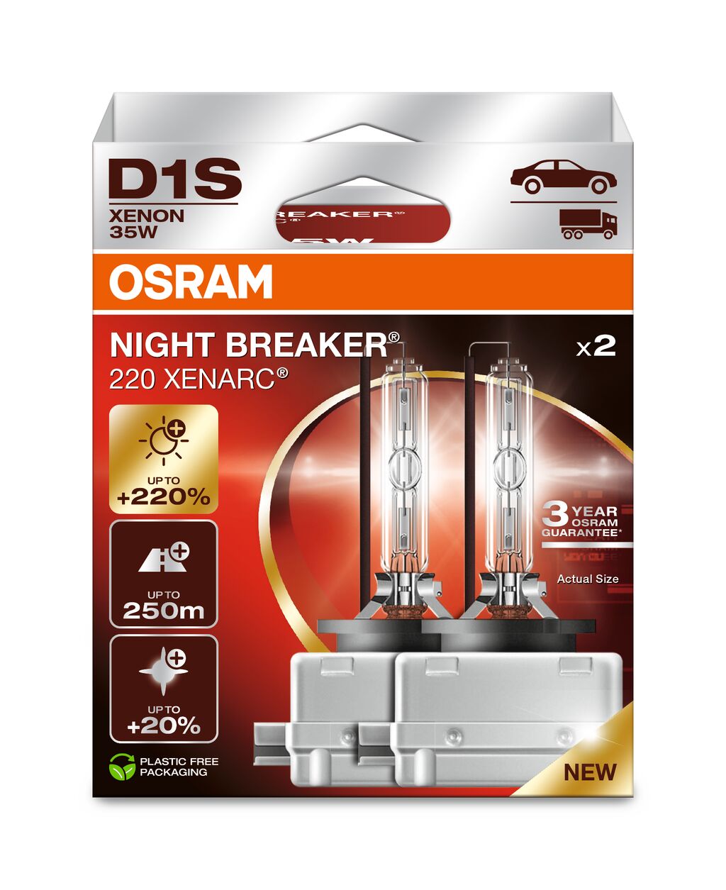 OSRAM XENARC NIGHT BREAKER 220 D1S DUOBOX ECO