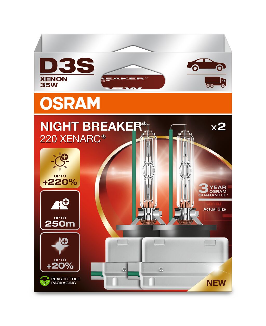 OSRAM XENARC NIGHT BREAKER 220 D3S DUOBOX ECO