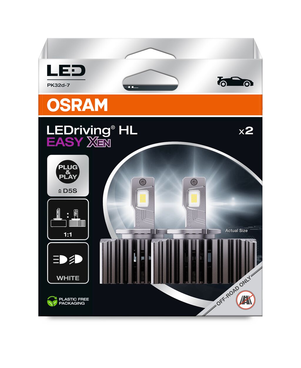 OSRAM LEDRIVING HL EASY XEN D5S COOL WHITE 6000K 12V KIT