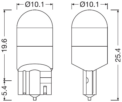 OSRAM NIGHT BREAKER LED W5W UNIVERSAL COOL WHITE 6000K 12V BLI2