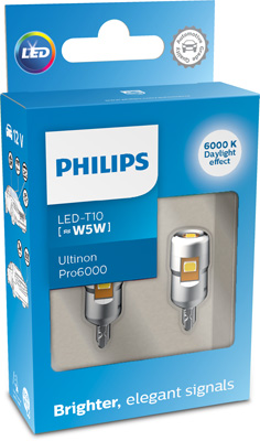 PHILIPS W5W LED WHITE 11961 CU6012V (10^)