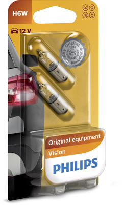 PHILIPS LAMPADA H6W 12V 6W
