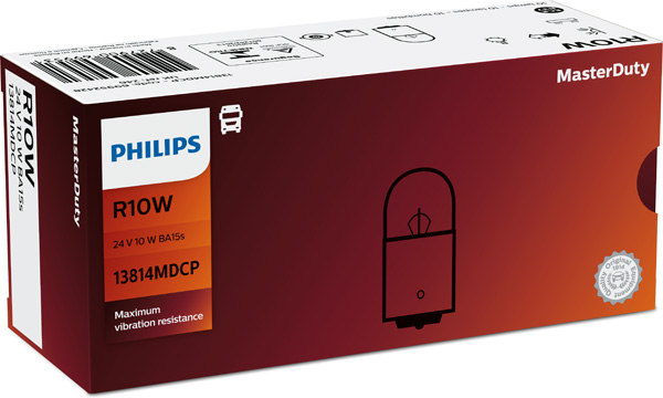 PHILIPS LAMPADA R10W MASTERDUTY 24V 10W