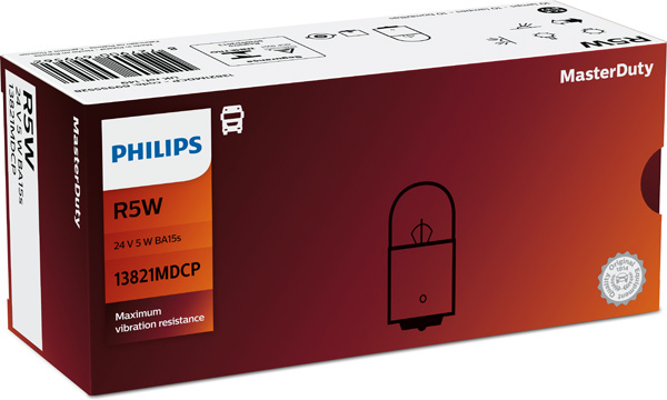 PHILIPS LAMPADA R5W MASTERDUTY 24V 5W