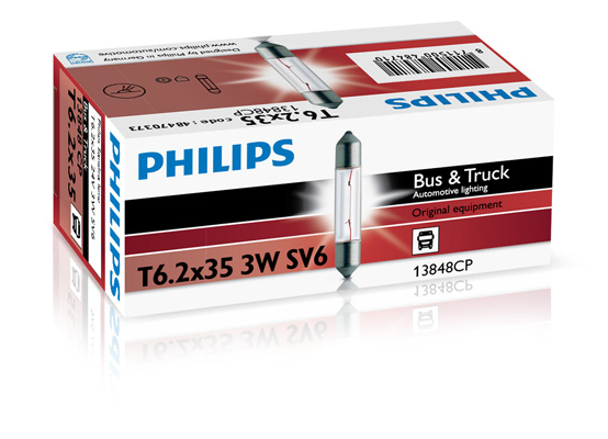 PHILIPS LAMPADA FESTOON T6.2X35 24V 3W