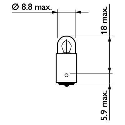PHILIPS LAMPADA T3W 12V 3W