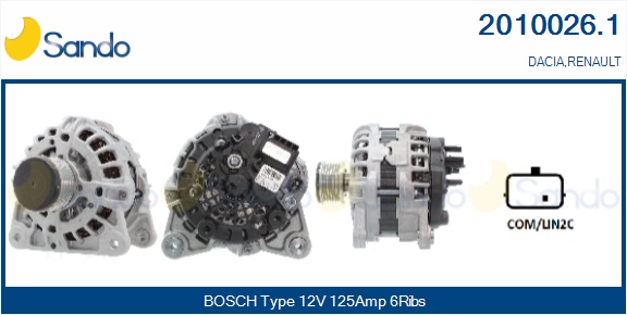  ALTERNATORE (ORIGINALE) DACIA DOKKER 1.5 DCI 18-