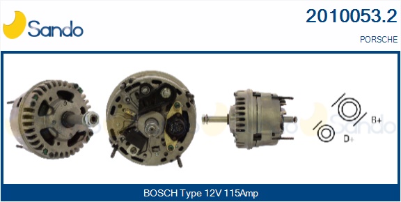 SANDO ALTERNATORE PORSCHE