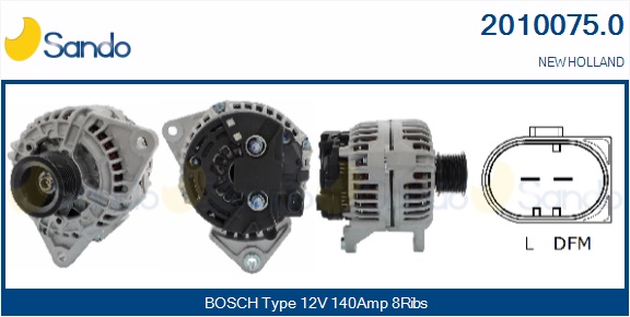 SANDO ALTERNATORE NEW HOLLAND