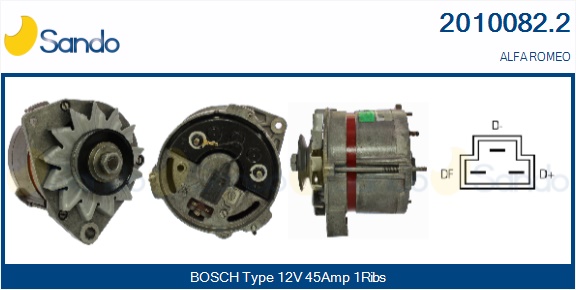 SANDO ALTERNATORE ALFA ROMEO