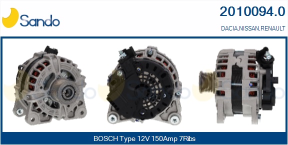SANDO ALTERNATORE DACIA