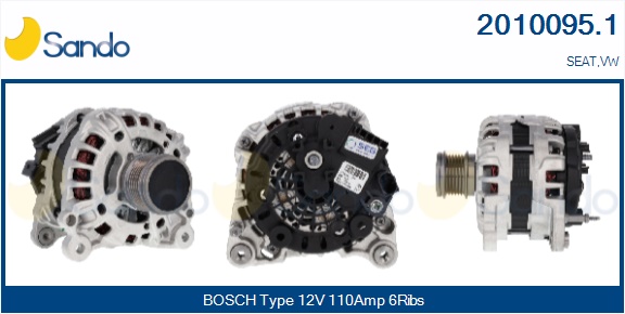 SANDO ALTERNATORE AUDI.SEAT.VW