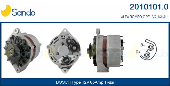  ALTERNATORE (ADATTABILE) OPEL ASTRA F 1.4 -98