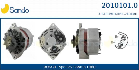  ALTERNATORE (ADATTABILE) OPEL ASTRA F 1.4 -98