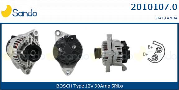  ALTERNATORE (ADATTABILE) FIAT DOBLO 1.6 -02