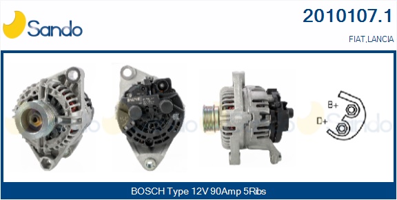  ALTERNATORE (ORIGINALE ) FIAT MULTIPLA 1.6 01-