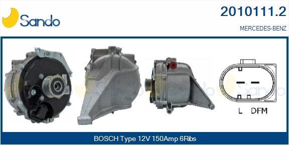 SANDO ALTERNATORE MERCEDES