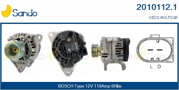  ALTERNATORE (ORIGINALE ) IVECO DAYLI 02-