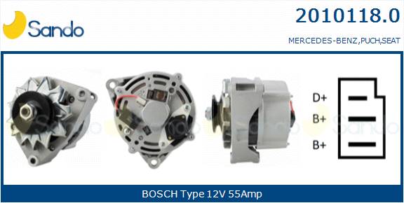 SANDO ALT.RE(ADATTABILE) MERCEDES T1 407D -89