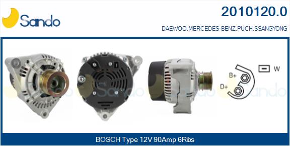 Alternatore SANDO 2010120.0