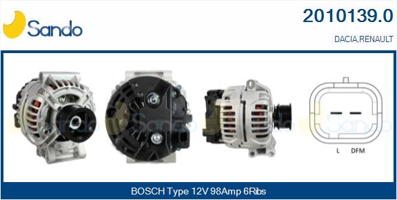 SANDO ALT.RE(ADATTABILE) RENAULT MEGANE 1.9D 05-