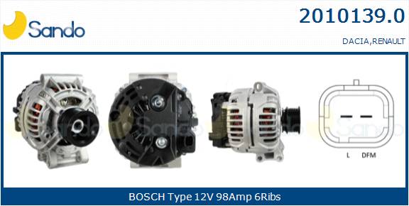 SANDO ALT.RE(ADATTABILE) RENAULT MEGANE 1.9D 05-