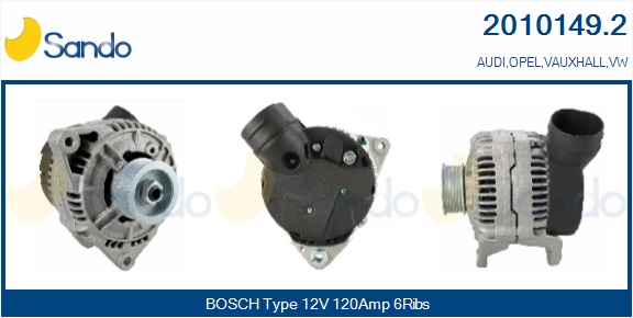 SANDO ALTERNATORE AUDI.VW