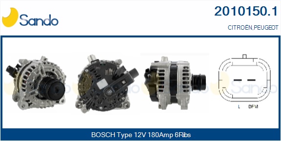 SANDO ALT.RE(ORIGINALE ) PEUGEOT 407 2.7HDI 05-