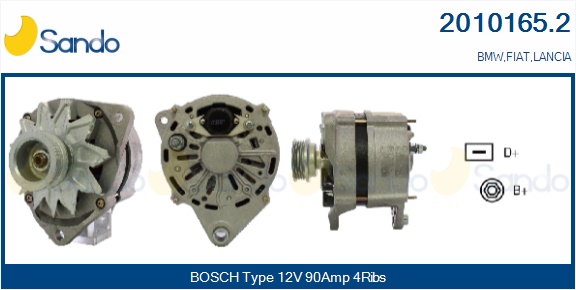 SANDO ALTERNATORE BMW.FIAT.LANCIA