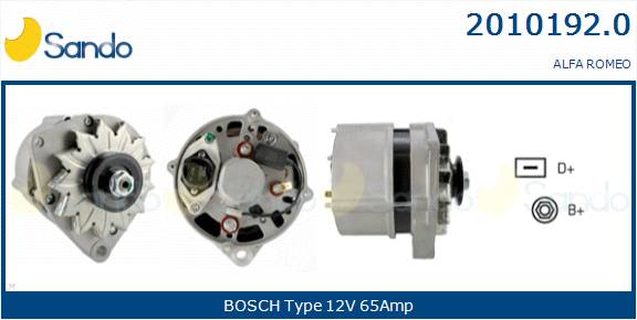 SANDO ALTERNATORE ALFA ROMEO