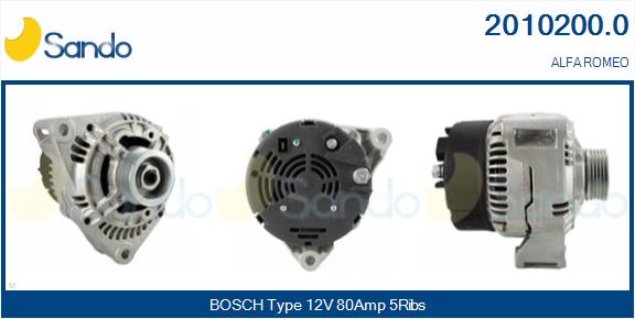 SANDO ALTERNATORE ALFA ROMEO