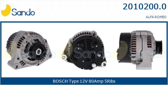 SANDO ALTERNATORE ALFA ROMEO