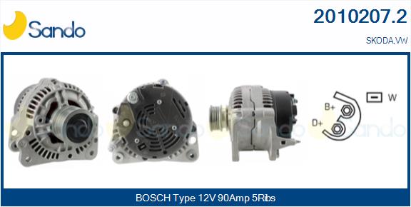 SANDO ALTERNATORE SKODA.VW